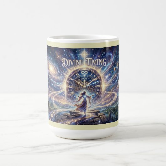 神のタイミング コーヒーマグカップ (中央)
