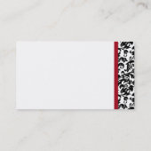 神のダマスク織の名刺 名刺 (裏面)