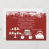 神のデザートの冬テーマの招待状 招待状 (正面)