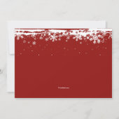 神のデザートの冬テーマの招待状 招待状 (裏面)