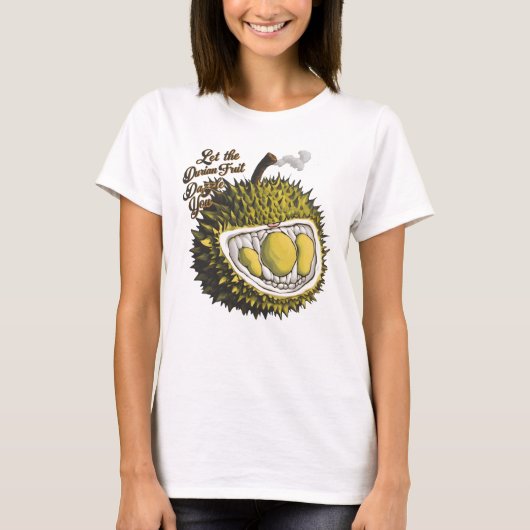 神のデュリアンの果実:果実を話作る Tシャツ (正面)