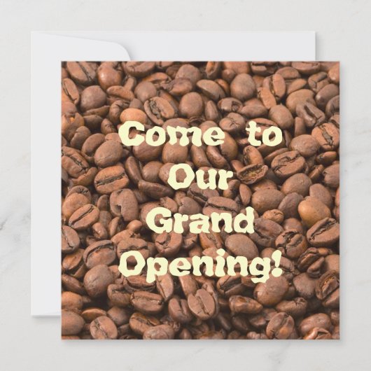 神のネクタルコーヒー! 招待状 (正面)