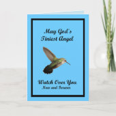 神のハチドリの天使 - 内部が白いカード カード (正面)