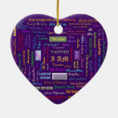 神のハートのオーナメントの名前 セラミックオーナメント (裏面)