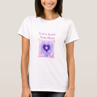 神のハートの神はあなたのハートの中にあります Tシャツ