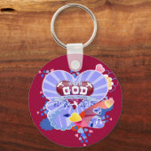 神のハート キーホルダー (正面)