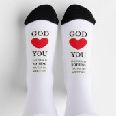 神のハート ソックス (上部)