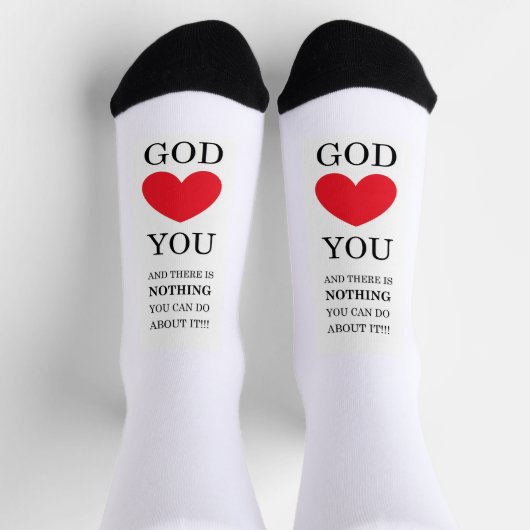 神のハート ソックス (上部)