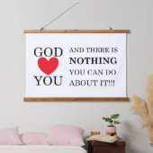 神のハート 吊り下げ型タペストリー (寝室)