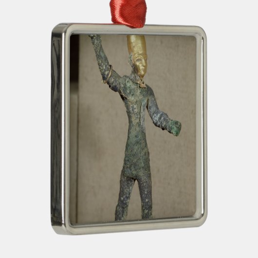 神のバアルの偶像、Ugaritから、シリア メタルオーナメント (右)