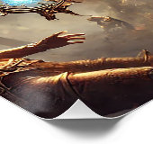 神のバトルヒーラーポスター – 強さ慈悲 ポスター (コーナー)