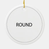 神のバプテスマの子男女兼用緑 セラミックオーナメント (裏面)