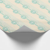 神のバプテスマの子男女兼用緑 ラッピングペーパー (コーナー)