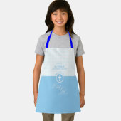 神のバプテスマ青い子パーソナライズされた エプロン (インサイチュ)