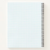 神のバプテスマ青い子パーソナライズされた ノートブック (裏面)