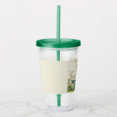 神のパーソナライズされたデイジー女の子 アクリルタンブラー (正面)