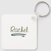 神のパーソナライズされたデイジー女の子 キーホルダー (裏面)