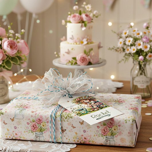 神のパーソナライズされたデイジー女の子 ギフトタグ