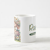 神のパーソナライズされたデイジー女の子 コーヒーマグカップ (中央)