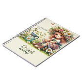 神のパーソナライズされたデイジー女の子 ノートブック (左側)