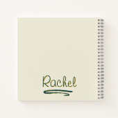 神のパーソナライズされたデイジー女の子 ノートブック (裏面)