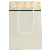 神のパーソナライズされたデイジー女の子 ミディアムペーパーバッグ (裏面)