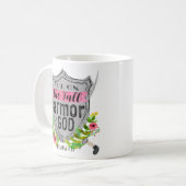 神のピンクの装甲 コーヒーマグカップ (正面左)