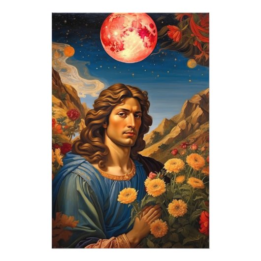 *~*神のファンタジーソルデアAP50宇宙地球 フォトプリント            (正面)