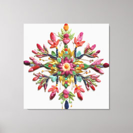 神のフェミニンフローラ美しい キャンバスプリント