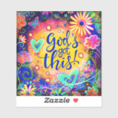 神のフローラ得インスピレーションカラフルステッカー シール (シート)