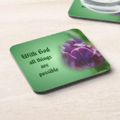 神のフローラ感動的セットで コースター (左側)