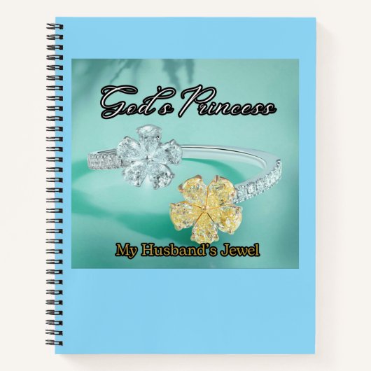 神のプリンセス8.5インチx 11インチスパイラルノートパソコンエプロン ノートブック (正面)