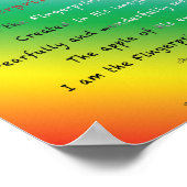 神のポスターの指紋 ポスター (角)