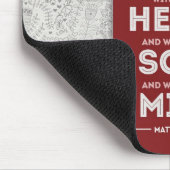 神のマウスパッド- Matthewの22:37の聖書の詩--を愛して下さい マウスパッド (コーナー)