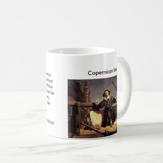 神のマグとの1月Matejkoコペルニクスの会話 コーヒーマグカップ (正面右)