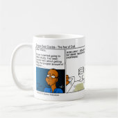 神のマグの独身のなパパ日記の恐れ コーヒーマグカップ (左)