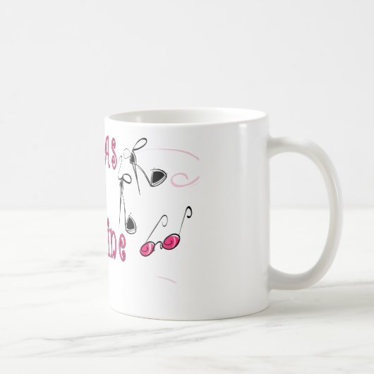 神のマグの花型女性歌手 コーヒーマグカップ (右)