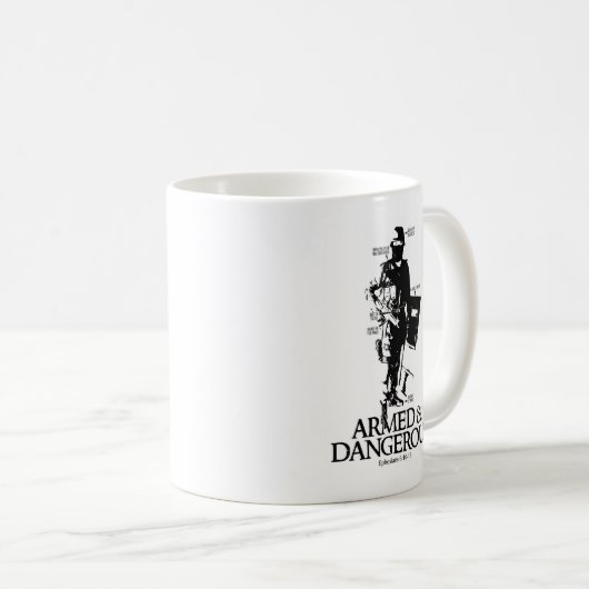 神のマグの装甲 コーヒーマグカップ (正面右)