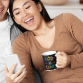 神のメッセージ:神は愛の矢である コーヒーマグカップ