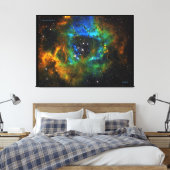 神のリングや輪- Rosette Nebula - Distinguished Canva キャンバスプリント (インサイチュ (寝室))