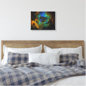 神のリングや輪- Rosette Nebula - Small Canvas Print キャンバスプリント (インサイチュ (寝室))