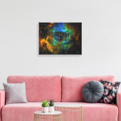神のリングや輪- Rosette Nebula - Small Canvas Print キャンバスプリント (インサイチュ (リビング))