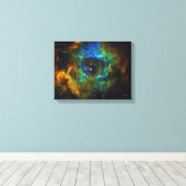 神のリングや輪- Rosette Nebula - Small Canvas Print キャンバスプリント (インサイチュ (ウッドフロア))