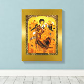 神のロシアのキャンバス印刷のアイコンMary Mother キャンバスプリント (インサイチュ (ウッドフロア))