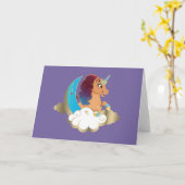 神の一角 | 月と雲 カード (黄色い花)