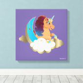 神の一角 | 月と雲 キャンバスプリント (インサイチュ (ウッドフロア))