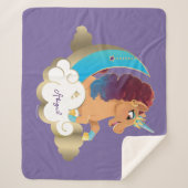 神の一角 | 月と雲 シェルパブランケット (正面)