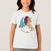 神の一角 | 月と雲 トライブレンドＴシャツ (正面)