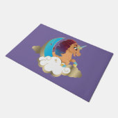 神の一角 | 月と雲 ドアマット (アングル)