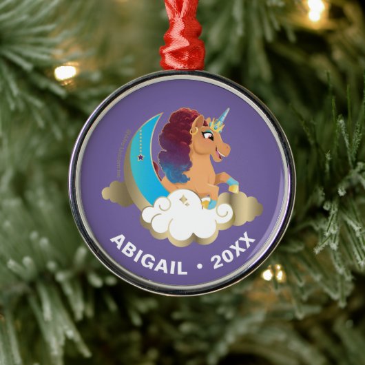 神の一角 | 月と雲 メタルオーナメント (ツリー)